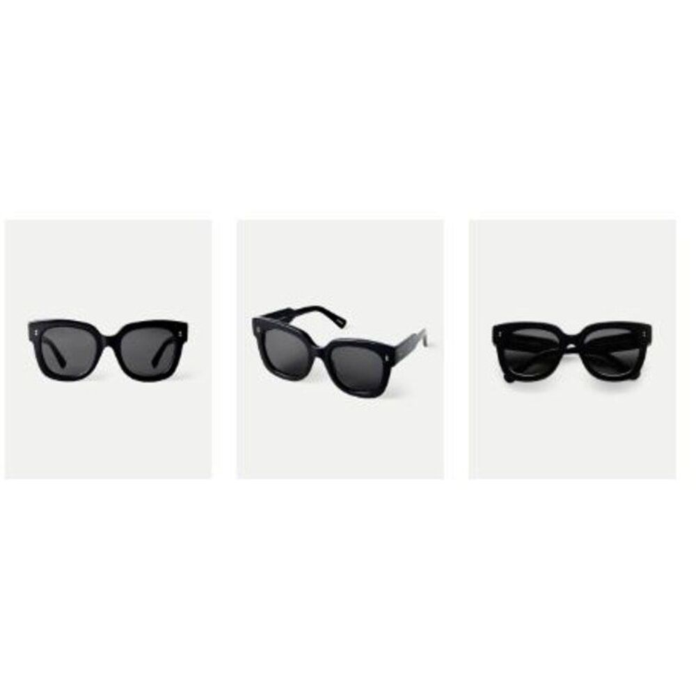 Veronica Beard Reversible CHIMI Women's 08 SUNGLASSES Black NIB 198